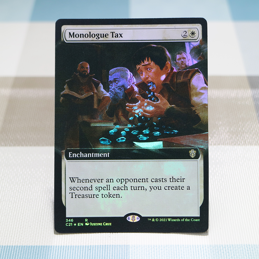 Monologue Tax Extended Art Commander 2021 C21 Foil MTG Proxy Cards