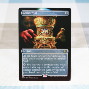 Aether Vial #391 Double Masters 2022 (2X2) hologram mtg proxy German black core magic cards for tournament FNM GP