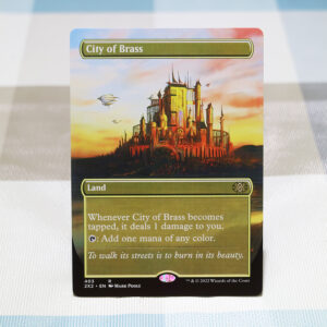 City of Brass #403 Double Masters 2022 (2X2) hologram mtg proxy German black core magic cards for tournament FNM GP