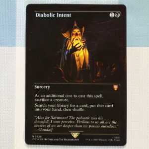 Diabolic Intent LTC #526 Tales of Middle-earth Commander (LTC) silver foil